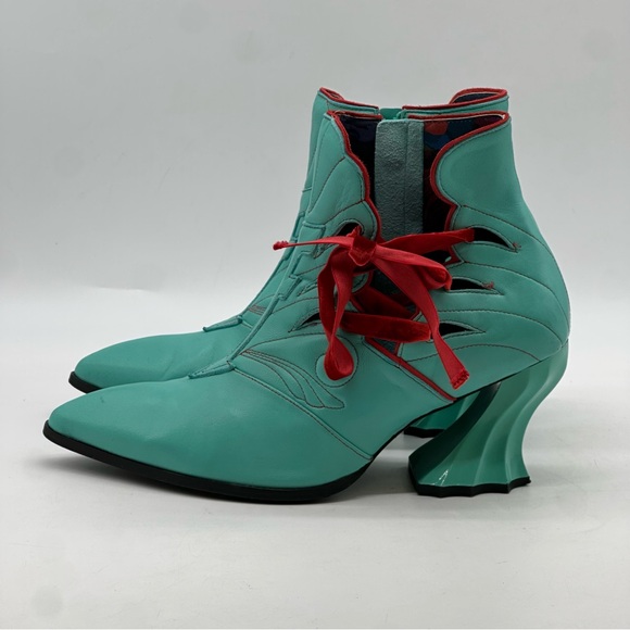 John Fluevog Deliverance Jodie Side Lace Ankle Boot. Size 11 - Picture 7 of 13